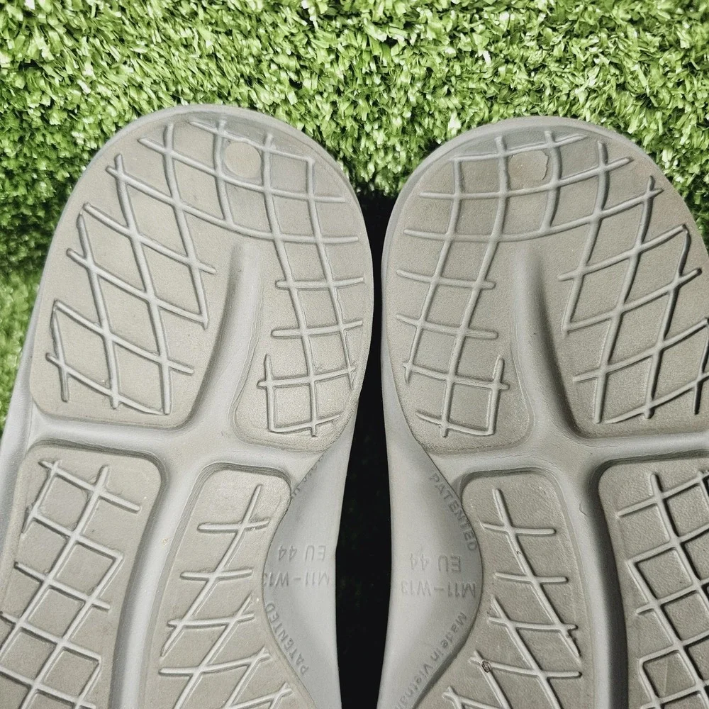 Oofos OOahh Slide Gray Recovery Athletic Comfort Sandals Mens Size US 11